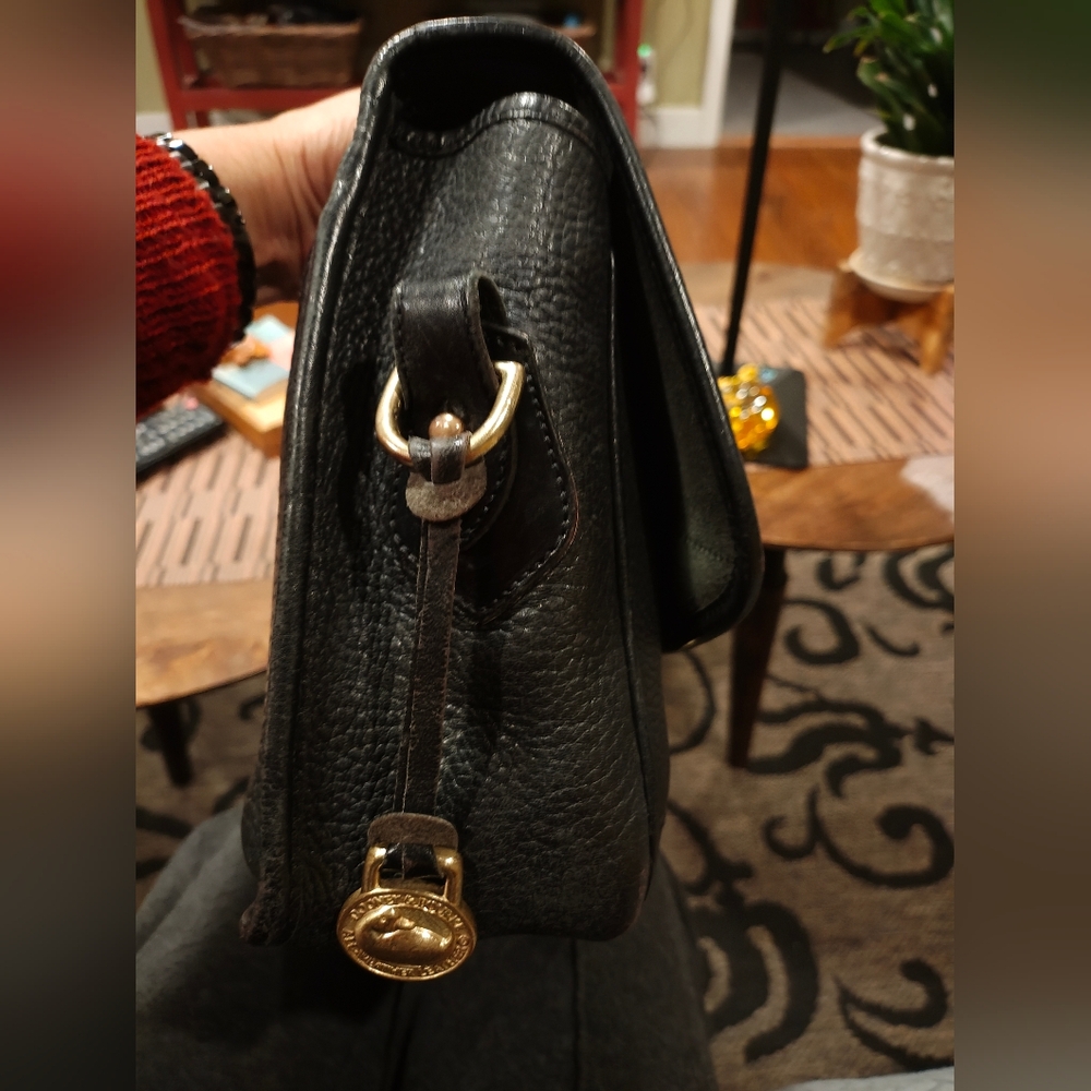 Vintage Dooney & Bourke Black Leather Satchel - Picture 8 of 12